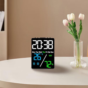 Multifunction LED Alarm <b>Clock</b> Reloj Display Temperature Humidness Digital Table <b>Clock</b> Digital Desk <b>Clock</b> - Product Image 4