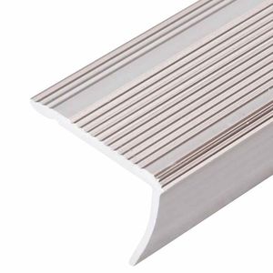 W2B VidaXL a forma di L scala Nosings 5 pz 39.4 "profili in alluminio Champagne - Product Image 3