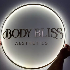 Letrero de Acrílico con Retroiluminación LED Redonda Personalizada, Letrero Comercial con Logotipo, Decoración de Pared para Salón, Bodas, Iluminación Personalizable - Product Image 4