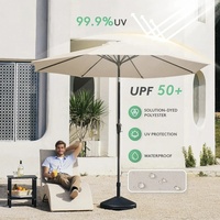 Parasol manuel personnalisé pour extérieur, grand format 4x4m, 5x5m, 6x6m, résistant aux UV, idéal pour les parcs et les stands de bière/café