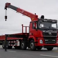 Camion-grue SHACMAN 8x4 400 ch, grue télescopique Sany Palfinger de 14 tonnes, hauteur de levage maximale de 20,5 m