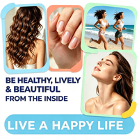 Capsules de biotine, collagène et kératine pour adultes OEM pour des ongles plus forts et des vitamines anti-âge - Compléments alimentaires en marque privée