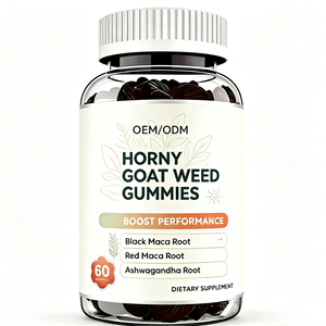 Suplemento Herbal de Extracto de Hierba de Cabra en Celo (Horny Goat Weed) con <span class=keywords><strong>la</strong></span> Mejor Fórmula, Gomitas Energéticas, Venta al por Mayor de Fábrica, Marca Privada OEM/ODM - Product Image 1