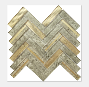 Offre Spéciale inoxydable luxe carreaux de mosaïque en verre de couleur or pour la maison déco - Product Image 1