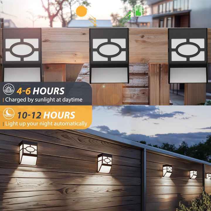 Lumini solare cu LED-uri cu schimbare multicolora pentru gradina RGB CCT pentru gard in aer liber, pentru curte si curte, sursa de alimentare CC IP65