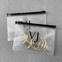 Bolsa con cierre de cremallera para collar de pendientes de embalaje pequeño personalizado para joyería, bolsa de embalaje de plástico con cremallera de PVC deslizante para joyería