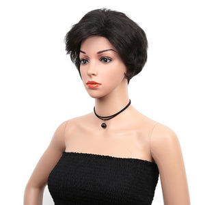 <span class=keywords><strong>Nancy</strong></span>-Peluca de cabello sintético para mujer, <span class=keywords><strong>pelo</strong></span> corto <span class=keywords><strong>rizado</strong></span> con flequillo, fibra ombré, alta temperatura, color blanco - Product Image 1