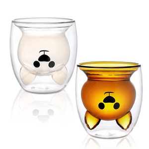 Taza de Té de Vidrio de Borosilicato de Alta Calidad, 41 Años de Experiencia de Fábrica, Estilo Canguro, Taza de Café de Doble Pared, Capacidad de 200 ml - Product Image 2