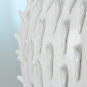 V165W vaso in rilievo <span class=keywords><strong>bianco</strong></span> decorazione per la casa in ceramica <span class=keywords><strong>riccio</strong></span> artigianato accessori per la casa decorazione - Product Image 6
