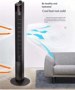 Electric Bladeless Ventilateur <b>Tower</b> Pedestal <b>Fans</b> Black <b>Tower</b> <b>Fan</b> - Product Image 4