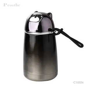 Bouteille d'eau créative avec oreilles de renard, en acier inoxydable, vide, Thermos, articles en promotion, vente en gros usine, petit cadeau