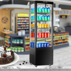 Réfrigérateur vitrine à quatre côtés en verre, 238L, nouvelle arrivée, refroidisseur de boissons, armoire réfrigérée, réfrigérateur pour équipement de poulet - Product Image 4