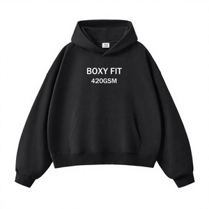 เสื้อฮู้ดดี้กราฟิกขายส่ง ทรงโอเวอร์ไซส์ ลายบาติก ผ้าฝ้าย 100% เสื้อพูลโอเวอร์ผู้ชาย สั่งซื้อจำนวนมาก ผลิตจำนวนน้อย จัดส่งรวดเร็ว รับออกแบบตามสั่ง - Product Image 4