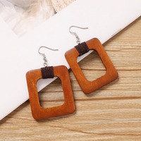 Collier pendentif en bois personnalisé en gros, gravure laser du logo, bijoux en bois vierges pour cadeau promotionnel