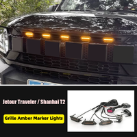 Kit d'éclairage d'ambiance pour calandre avant avec petites lumières jaunes, configuration 1 à 4, compatible avec Jetour Traveler/T2 2026