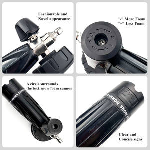 Pompe à eau pour lave-auto OnniLuLu, canon à <span class=keywords><strong>mousse</strong></span> réglable, lance à <span class=keywords><strong>mousse</strong></span> haute pression, lance à <span class=keywords><strong>mousse</strong></span> de neige, pulvérisateur à déclencheur de savon Karchere, pistolet à <span class=keywords><strong>mousse</strong></span> blanc - Product Image 4