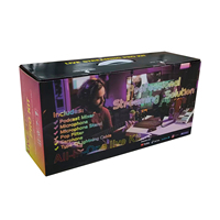 Kit de carte son avec microphone professionnel à réduction de bruit pour ordinateur de bureau, karaoké, enregistrement, diffusion en direct, support de microphone réglable