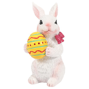 ईस्टर बन्नी राल लाक्षणिक छोटे डेस्कटॉप आभूषण पर्यावरण के अनुकूल गैर-विषैले - Product Image 6