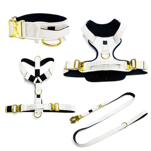 Tanpa kerah tali pengikat anjing besar kecil mewah kosong Set sublimasi cetak Bohemian H tali kekang anjing dengan Aksesori hewan peliharaan personalisasi - Product Image 1