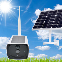 Cámara de Vigilancia CCTV Solar de 2MP, Panel Solar de 1.5W, Seguimiento Automático, Visión Nocturna, Visualización Remota Móvil para Hogar y Construcción