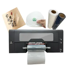 Fabrik preis UV-Dtf-Drucker 17 "2 in 1 Zwei Druck köpfe Goldfolie etiketten druckmaschine Rollen drucker A4 A3 Größe Digital UV dtf