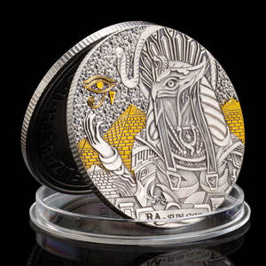 Antiguo <span class=keywords><strong>Egipto</strong></span> sol Dios desafío moneda Metal medalla conmemorativa recuerdo coleccionable para fanáticos de la mitología o exhibición de regalo - Product Image 3