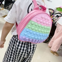 Sac à dos anti-Stress en Silicone, cabas d'école pour les tout-petits, motif bulles