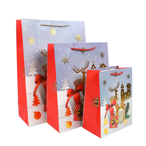 Giáng sinh phim hoạt hình Quà Tặng Túi Tote Túi quà giáng sinh Đêm giáng sinh quà tặng bạn có thể thiết kế riêng của bạn kích thước trung bình - Product Image 4