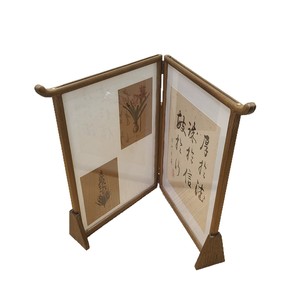 Cadre photo pliable en bois massif, présentoir de table A4 pour calligraphie et peinture - Product Image 1