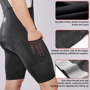 <span class=keywords><strong>Pantaloncini</strong></span> da Ciclismo Cargo Personalizzati Darevie, Antimuffa, Resistenti, Elasticizzati in 4 Direzioni, con 2 Tasche Laterali - Product Image 4
