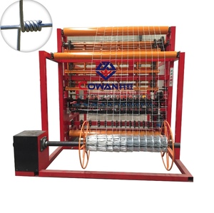 Machine de fabrication de <span class=keywords><strong>grillage</strong></span> pour pâturage entièrement automatique 2400 mm à nœuds fixes pour clôtures de bétail et terrains de jeu - Product Image 6