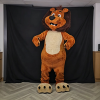Costume de Mascotte Lion en Fourrure Personnalisé pour Adulte, Effet de Danse et de Marche, Personnage de Dessin Animé, Fabrication OEM UYEAH