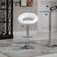 Chaises de bar modernes de luxe, réglables en hauteur, en cuir PU, tabourets de bar pour cuisine, blanc