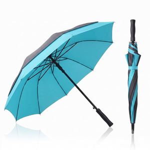 Golf-style Automatic Waterproof Wind-Resistant <b>Large</b> Size Reinforced Non-rotatable Straight Handle <b>Umbrella</b> Promotional - Product Image 1