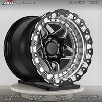 Jantes ZKR monobloc en aluminium forgé à déport profond 15-24 pouces 5x114.3/5x130/6x139.7 pour Drag Rims