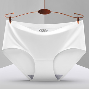 Culottes pour jeunes filles en nylon taille moyenne, invisibles, respirantes, avec entrejambe en polyester, couleur unie, sous-vêtements pour femmes, tailles M-XXL - Product Image 2