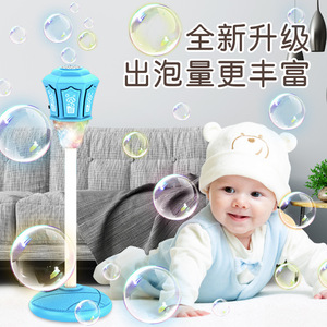 เครื่องทำฟองสบู่อัตโนมัติพร้อมแสงและเสียงเพลง เครื่องเป่าฟองสบู่สำหรับตั้งแคมป์กลางแจ้งสำหรับเด็ก ของเล่นสำหรับทุกเพศ - Product Image 4