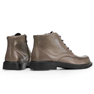 Botines de Piel con Cierre y Punta Redonda, Estilo Casual y a la Moda para Otoño e Invierno, Gran Venta - Product Image 4