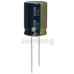 JORDONG Low Impedance Electrolytic Capacitors 560uF 63V 20% Radial 7.5mm 2160mA 5000H Radial Lead Type FC EEU-FC1J561