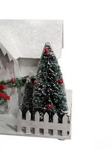 Ornement <span class=keywords><strong>de</strong></span> Noël <span class=keywords><strong>de</strong></span> luxe SOTE pour la maison, blanc avec lumière, vente en gros d'usine pour la décoration intérieure <span class=keywords><strong>de</strong></span> Noël - Product Image 4