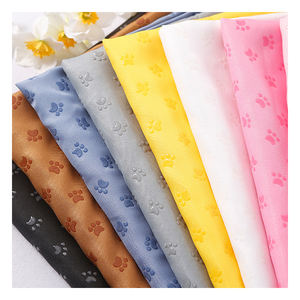 Commercio all'ingrosso pet tappeto tappetino tessuto tessuto antiscivolo cane zampa modello goccia plastica poliestere gabardine tessuto antiscivolo - Product Image 1