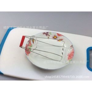 Pince à assiettes en métal à tête rouge, outil de cuisine pour retirer assiettes et bols, origine Jieyang, lavage à la main uniquement - Product Image 4