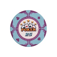 YH Nouveau Design 10g Céramique Divertissement Jeu de Poker Jeu de Jetons Mix Couleur Texas Jetons de Poker à vendre
