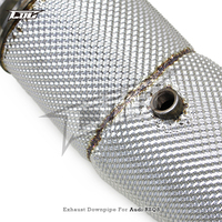 Collecteur d'échappement BSK pour Audi RS Q8/RSQ8 4.0T 2021-2023 avec catalyseur, tuyaux en acier inoxydable, système d'échappement à haut débit