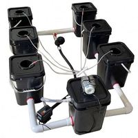 Tour de culture hydroponique verticale pour jardin, kit de culture PVC DWC, structure de serre automatisée avec système de conteneurs à canaux