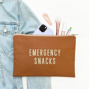 Custom Cotton Canvas Custom <b>Shopping</b> Bags <b>Small</b> Zipper Cotton Canvas Handbag and Cosmetic Bag - Product Image 4