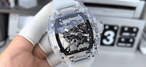 The 2026 Oem logo Best-selling Transparent Crystal <b>Skeleton</b> 055 <b>Automatic</b> Mechanical Tourbillon <b>Watch</b> - Product Image 2