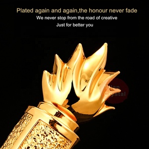 Tutte le persone hanno scattato la resina di fiamma del trofeo di cristallo su misura riparabile per il premio della resina dei regali del premio della scuola - Product Image 4