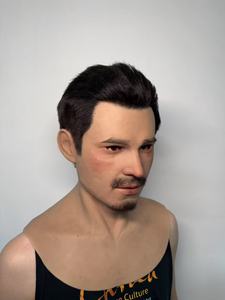 Peut être <span class=keywords><strong>personnalisé</strong></span> selon les photos Tête complète tête nue vieil homme couvre-chef Cosplay <span class=keywords><strong>masque</strong></span> de tête en silicone peut ouvrir la bouche - Product Image 6
