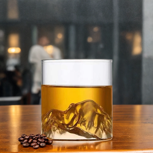 แก้ววิสกี้ทรงภูเขา <span class=keywords><strong>Matterhorn</strong></span> สไตล์ญี่ปุ่นโบราณ ทำจากแก้วบอโรซิลิเกต ขนาด 180 300 มล. - Product Image 6